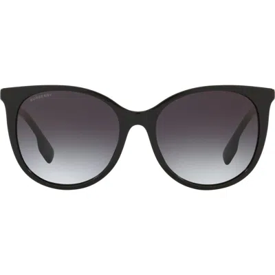 Burberry 55mm Cat Eye Sunglasses In Black