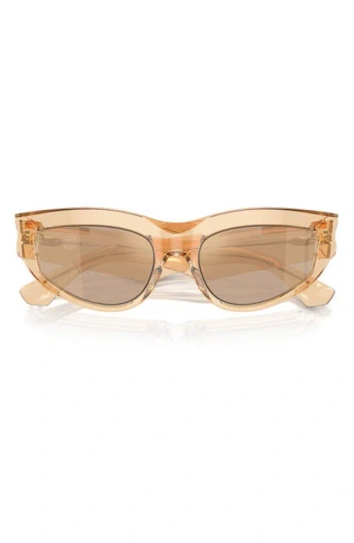 Burberry 55mm Cat Eye Sunglasses In Brown