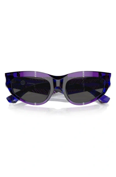 Burberry 55mm Cat Eye Sunglasses In Dark Grey