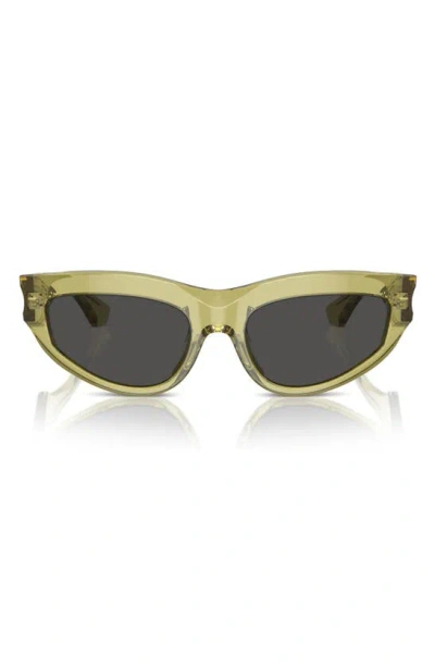Burberry 55mm Cat Eye Sunglasses In Green