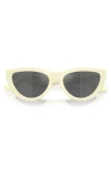 Burberry 55mm Cat Eye Sunglasses In Yellow Ivory