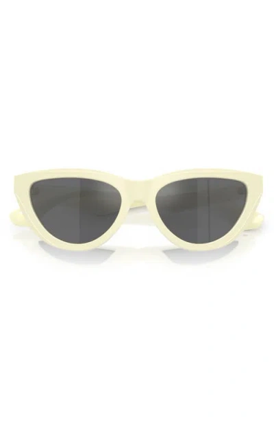 Burberry 55mm Cat Eye Sunglasses In Yellow Ivory