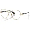 Burberry 55mm Phantos Optical Glasses In Gold