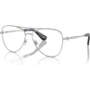 Burberry 55mm Pilot Optical Glasses In Metallic