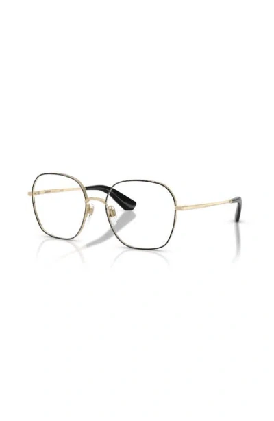 Burberry 55mm Square Optical Glasses In Black