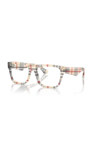 Burberry 55mm Square Optical Glasses In Multi
