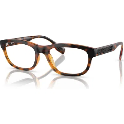 Burberry 56mm Irregular Optical Glasses In Brown