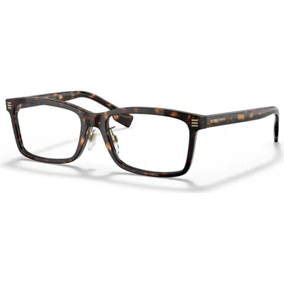 Burberry 56mm Rectangle Optical Glasses In Multi