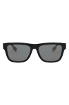 Burberry 56mm Rectangular Sunglasses