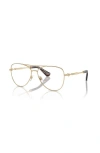 Burberry 55mm Pilot Optical Glasses In Gold
