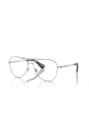 Burberry 57mm Pilot Optical Glasses In Metallic