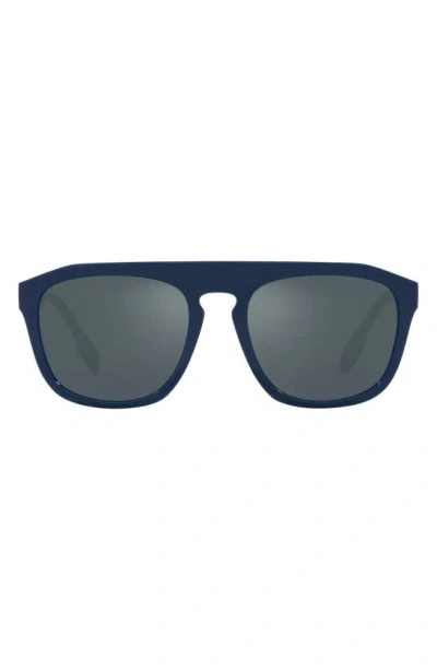 Burberry 57mm Square Sunglasses In Blue