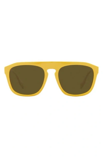 Burberry 57mm Square Sunglasses In Yellow