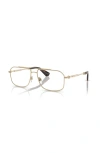 Burberry 58mm Rectangle Optical Glasses In Gold