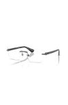 Burberry 58mm Rectangle Optical Glasses In Metallic