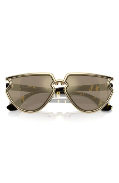 Burberry 61mm Irregular Sunglasses In Light Gold