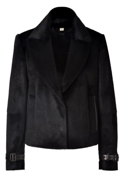 Pre-owned Burberry $6250 Women Maclesbury Rabbit Fur Black Jacket Coat Uk10 Us 8 Italy