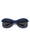 Burberry 66mm Oversize Irregular Sunglasses In Blue