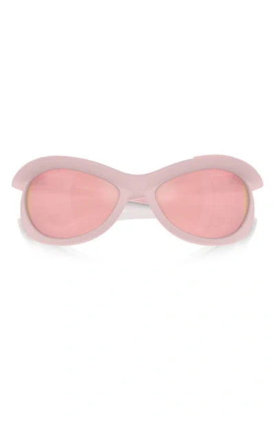Burberry 66mm Oversize Irregular Sunglasses In Pink