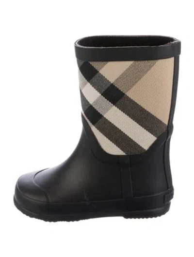 Pre-owned Burberry Babies' 6y Girls Rain Boots In Black