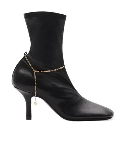BURBERRY BURBERRY SQUARE TOE SLINKY LEGGING BOOTS