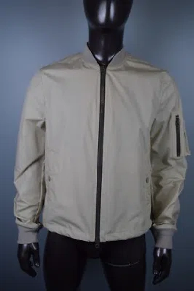 Pre-owned Burberry $795 Mens  Brit Beston Jacket Coat Sz L Stone In Gray