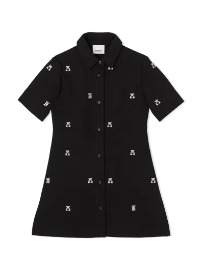 BURBERRY ROMOLA BEAR DRESS,8061683 A1189 BLACK