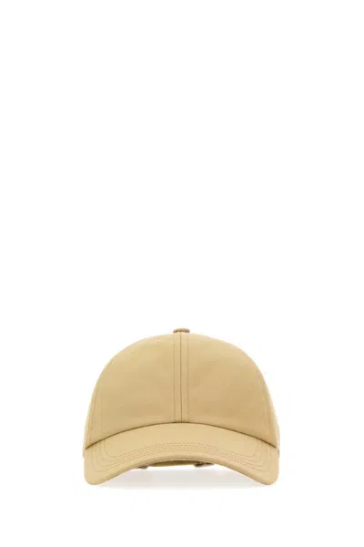 Burberry 8082655 Curved-brim Cotton-blend Baseball Cap In White