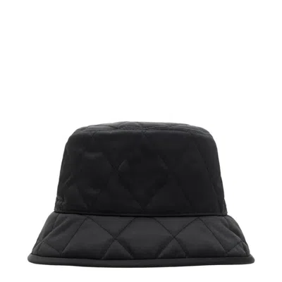 Burberry 8125534 Horseshoe-quilted Bucket Hat In Black