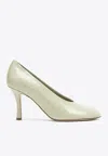 BURBERRY 85 CLASSIC PATENT LEATHER PUMPS