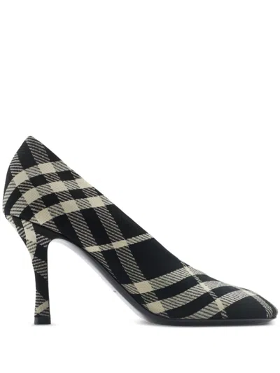 BURBERRY 85MM CHECK PUMPS