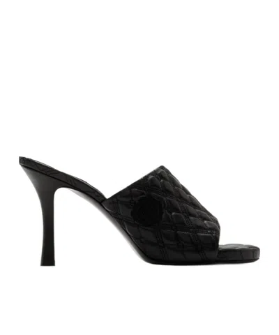 BURBERRY BURBERRY QUILTED SLIP-ON MULES