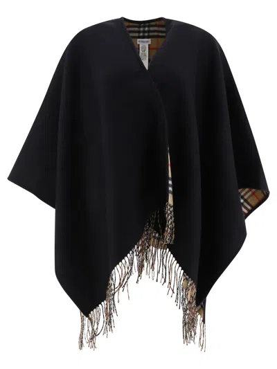 Burberry Cape  Woman Color Black In 黑色的