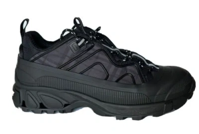 Pre-owned Burberry $890  Men's Arthur Dark Charcoal Sneakers 9 Us (42 Euro) 8042584 It In Multicolor