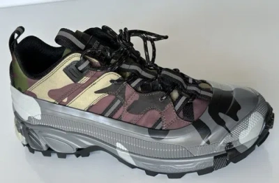 Pre-owned Burberry $890  Men's Arthur Mangrove Green Sneakers 9 Us (42 Euro) 8042185 It