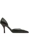 Burberry Bird Rivet High Heels In Black