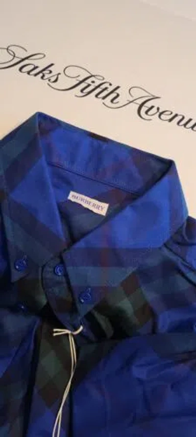 Pre-owned Burberry $950  Men Casual Shirt 2xl Limited Edition Authentic In Multicolor