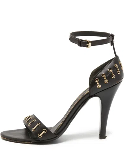 Pre-owned Burberry 95mm Leather Sandals