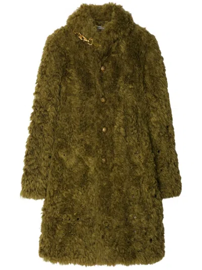 BURBERRY FAUX-FUR COAT