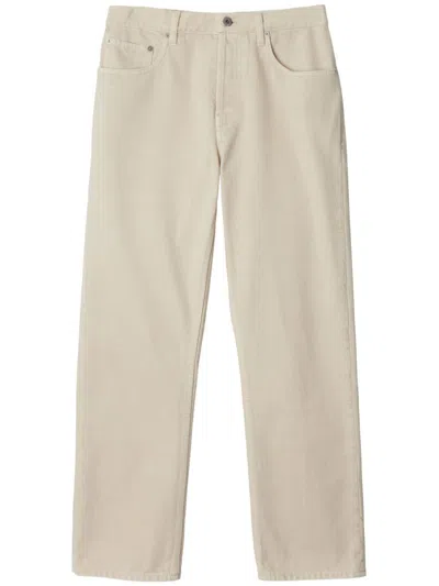 Burberry Straight-leg Jeans In Neutral