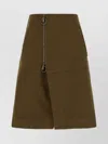 Burberry A-line Silhouette Cotton Skirt In Green