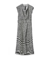 Burberry A Thousand-bird Pattern Dress In Gray