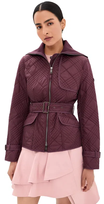 Burberry Abbeydale Jacket Vineyard Red In Burgundy