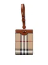 BURBERRY CHECK LEATHER TAG
