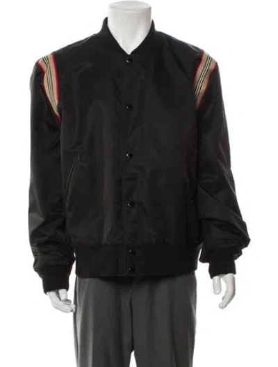 Pre-owned Burberry Abstract Check Jacket In Black