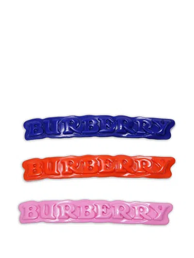 Burberry Kids' Accessori Hair Grip Set In Multi