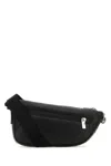 Burberry Asymmetric Black Leather Crossbody Bag In Black