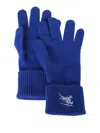 Burberry Cashmere Gloves In Blue