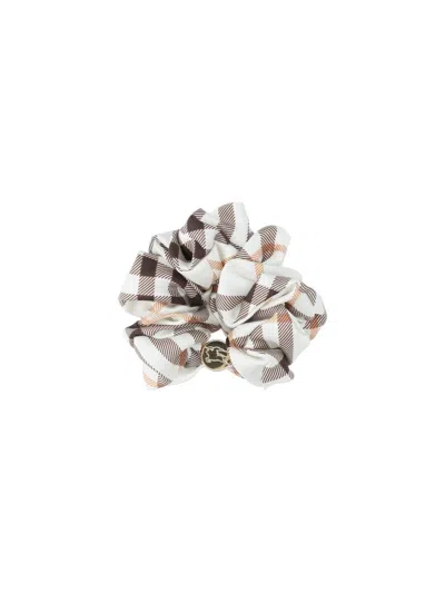 Burberry Hair Accessories Plaid Pattern Elastic Design In Multi