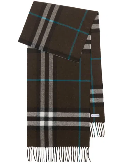 Burberry Embroidered Cashmere Scarf In Multicolor
